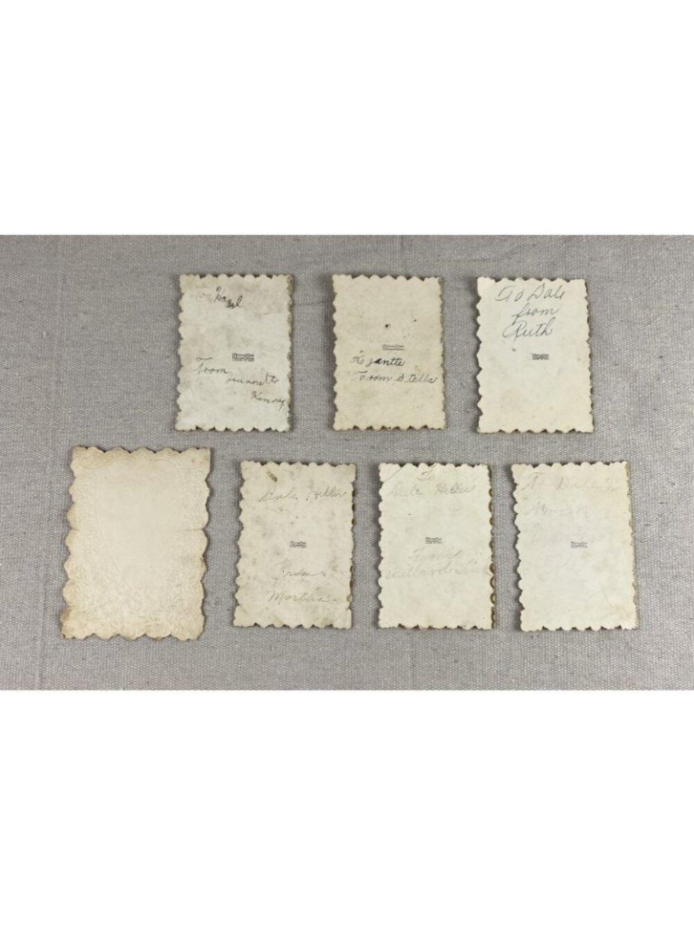 Lot Of 7 Antique Whitney Made Valentine's Day Cards Die Cut Embossed 1920s - Picture 2 of 16
